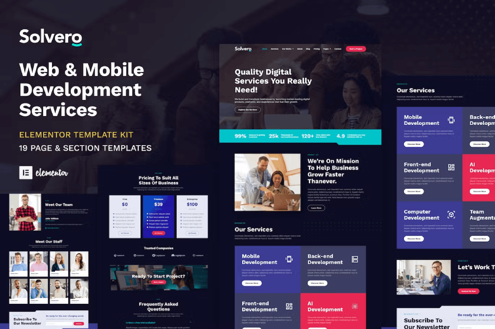 Solvero – Web & Mobile Development Service Elementor Template Kit Solvero – Web & Mobile Development Service Elementor Template Kit