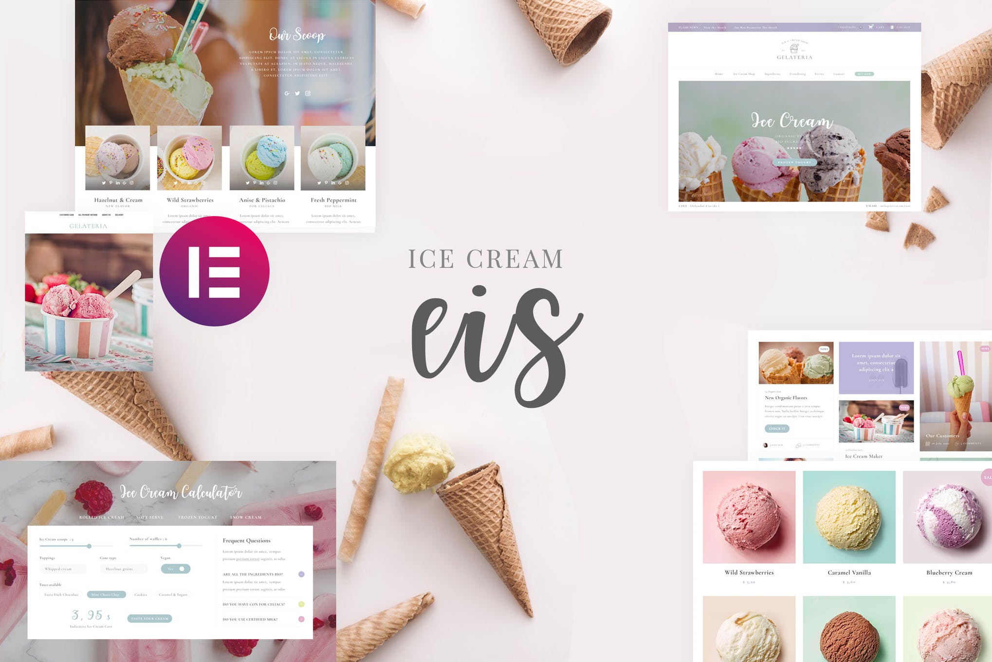 Eis – Ice Cream Shop Template Kit