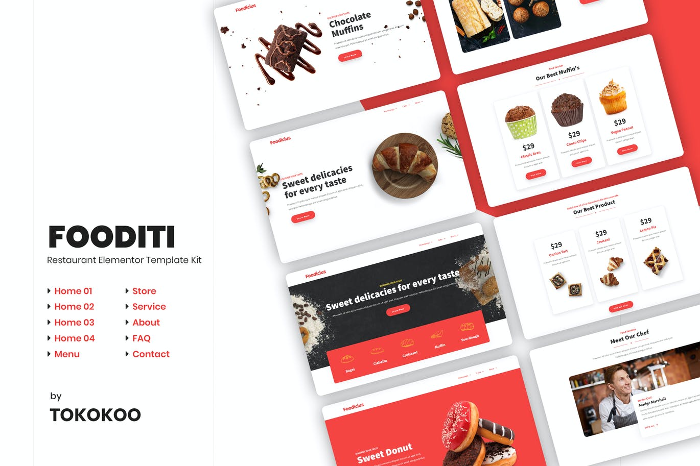 Fooditi | Restaurant And Cafe Elementor Template Kit