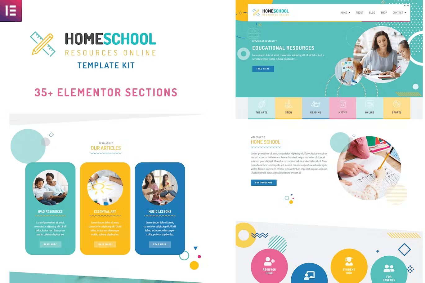 Home School – Elementor Template Kit Home School – Elementor Template Kit