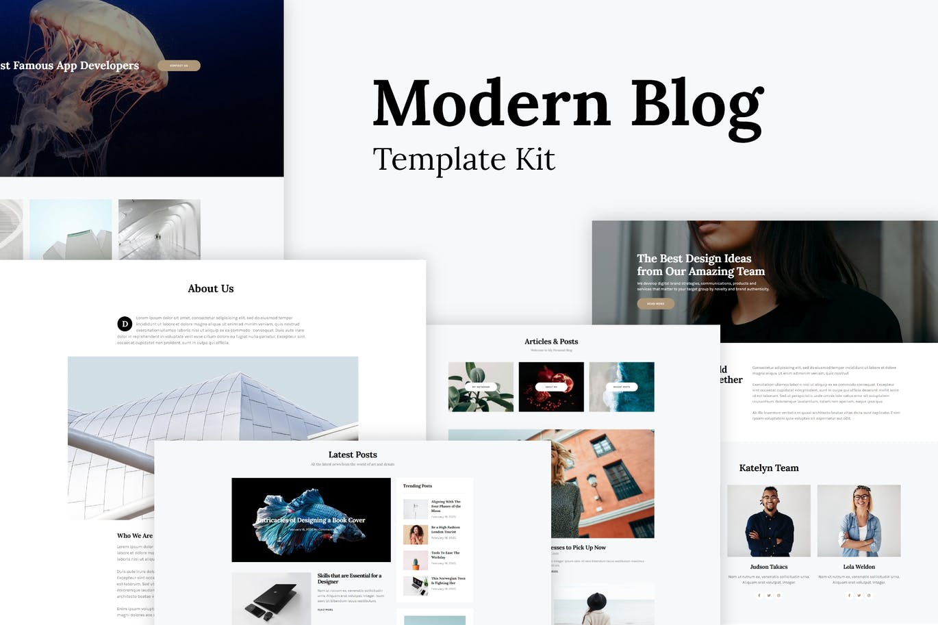 Katelyn – Modern Blog Template Kit