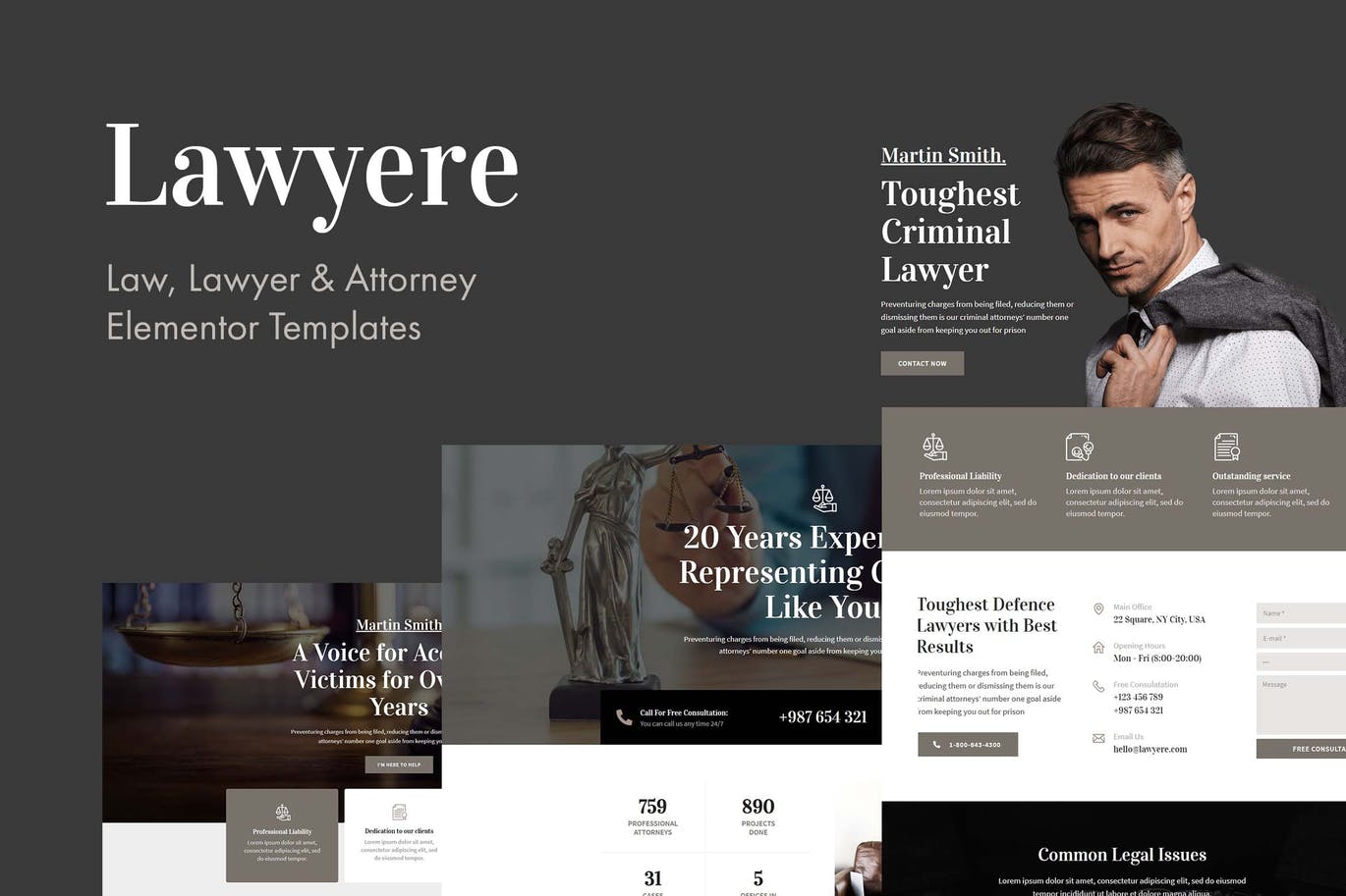 Lawyere – Legal & Attorney Template Kit