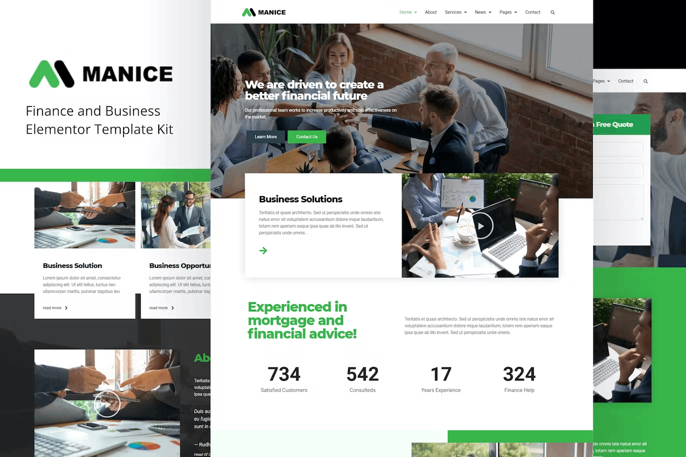 Manice – Business Template Kit