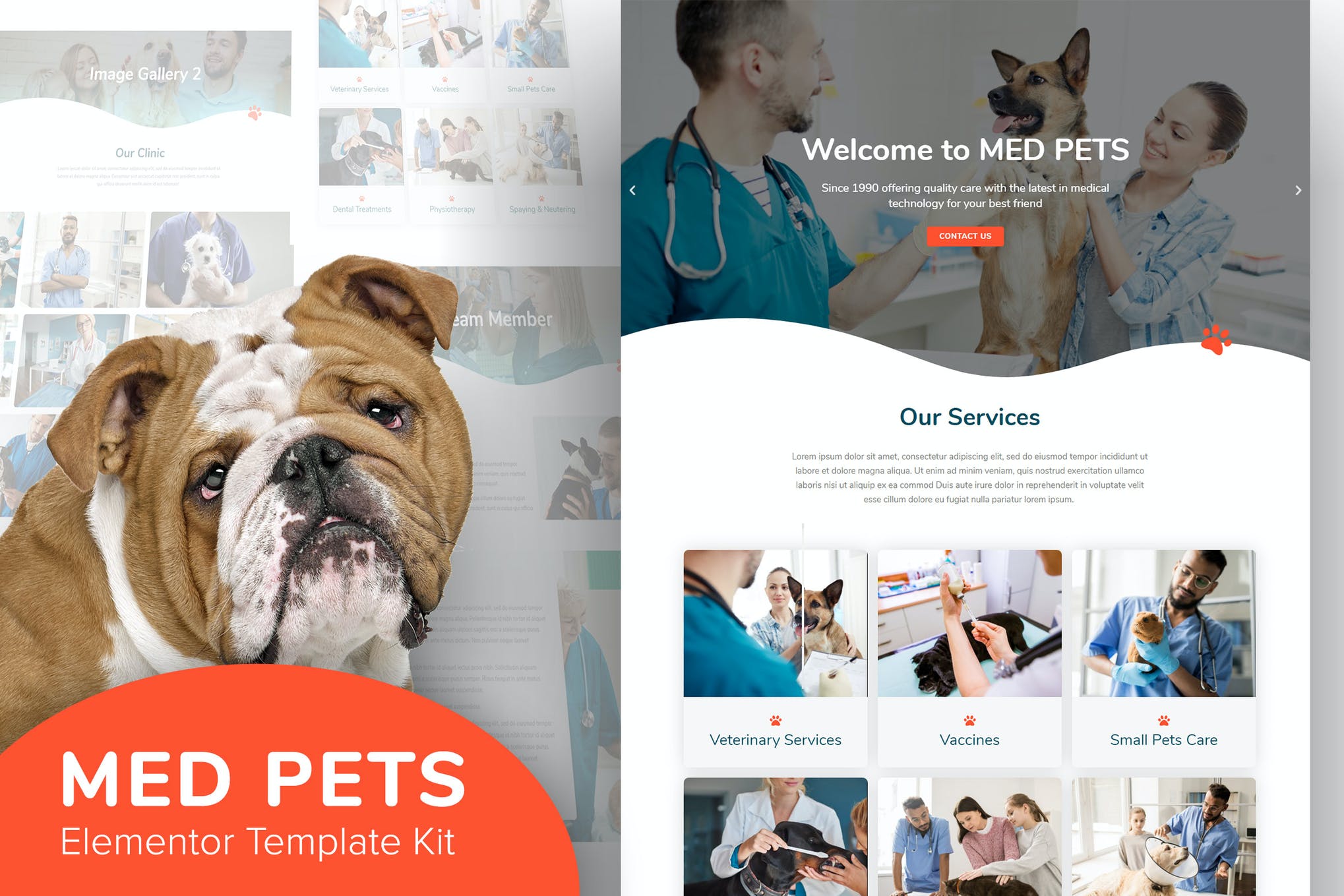 Med Pets – Template Kit For Elementor