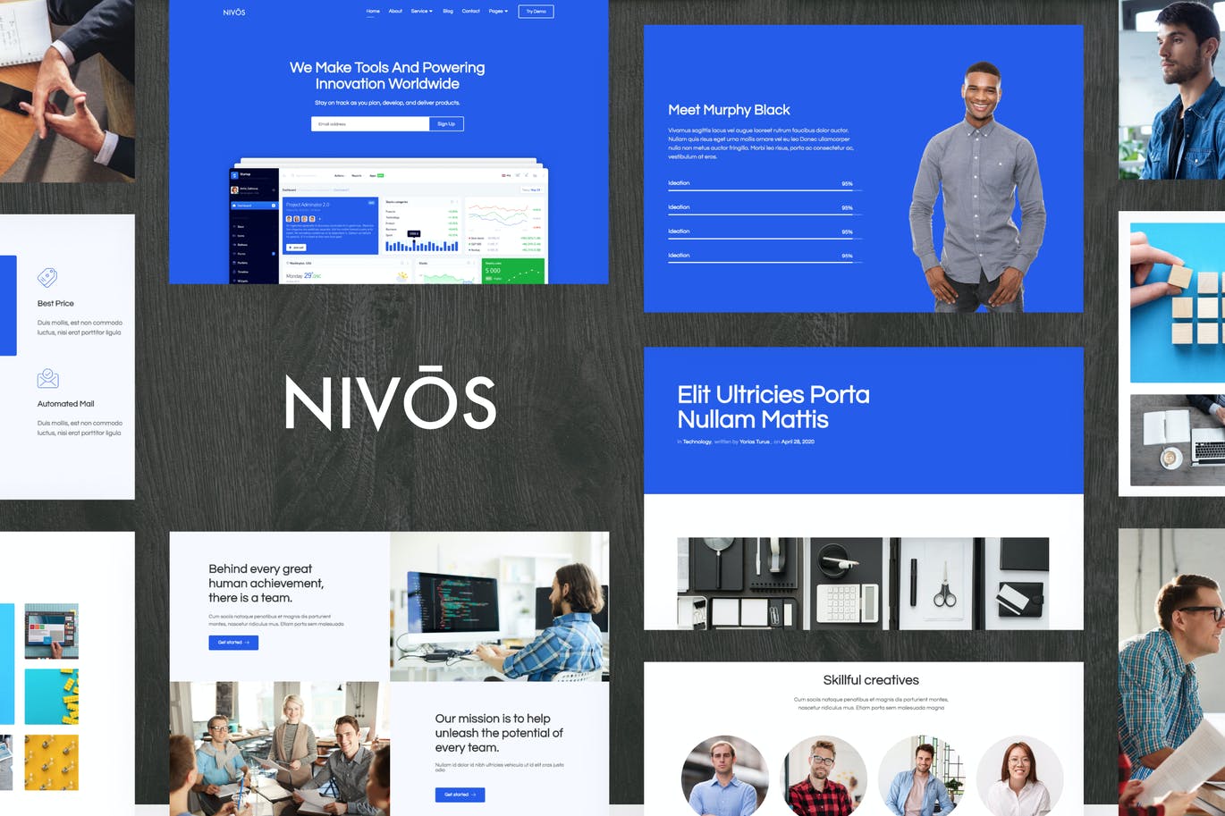 Nivos – Software Company Template Kit