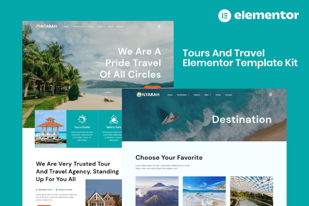 Ntarah – Tours & Travel Elementor Template Kit Ntarah – Tours & Travel Elementor Template Kit