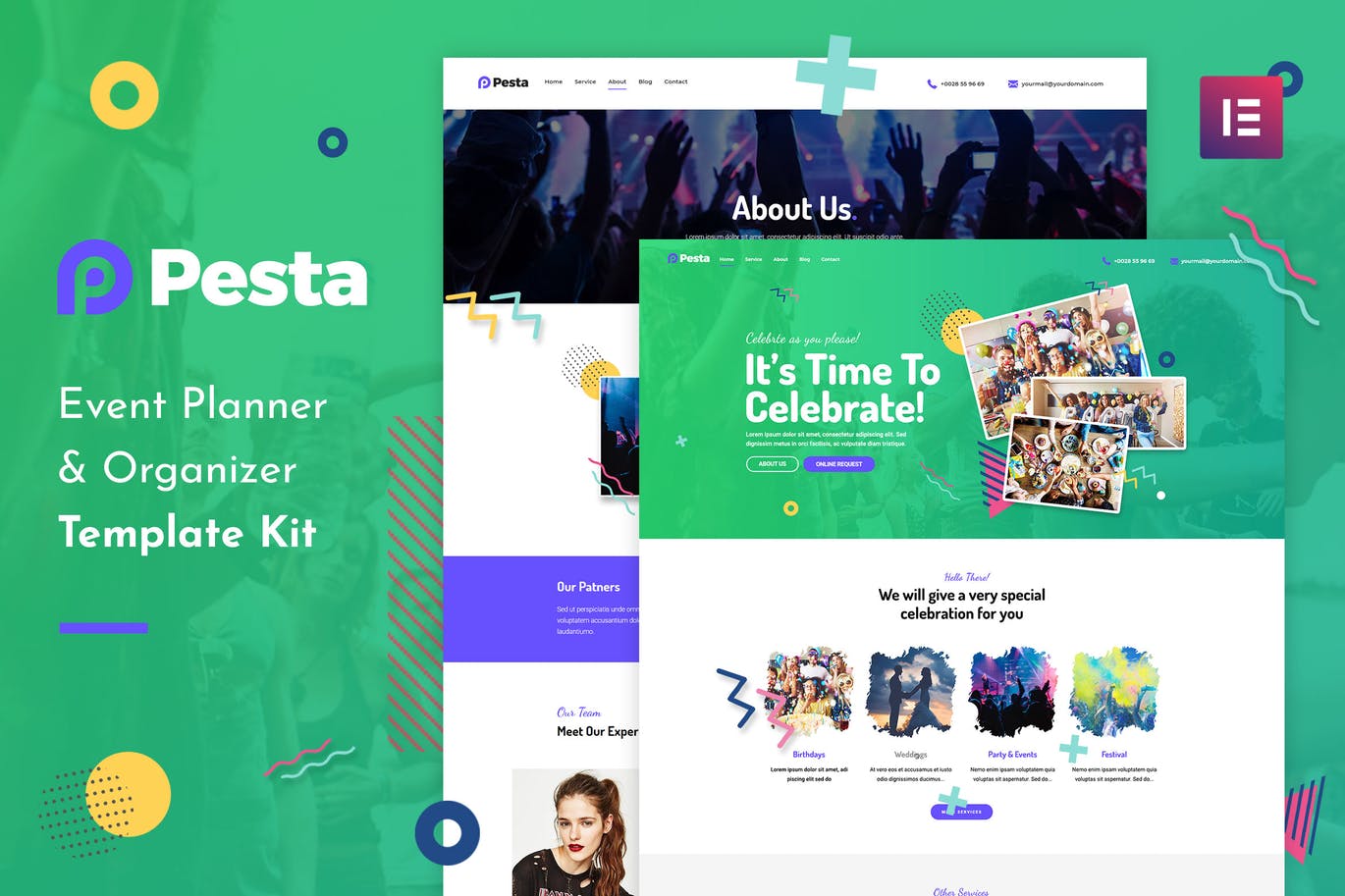 Pesta Kit – Event Planner & Organizer Elementor Template Kit