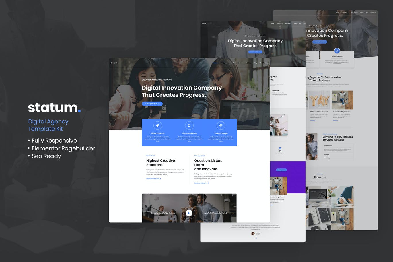 Statum – Business & Agency Elementor Template Kit