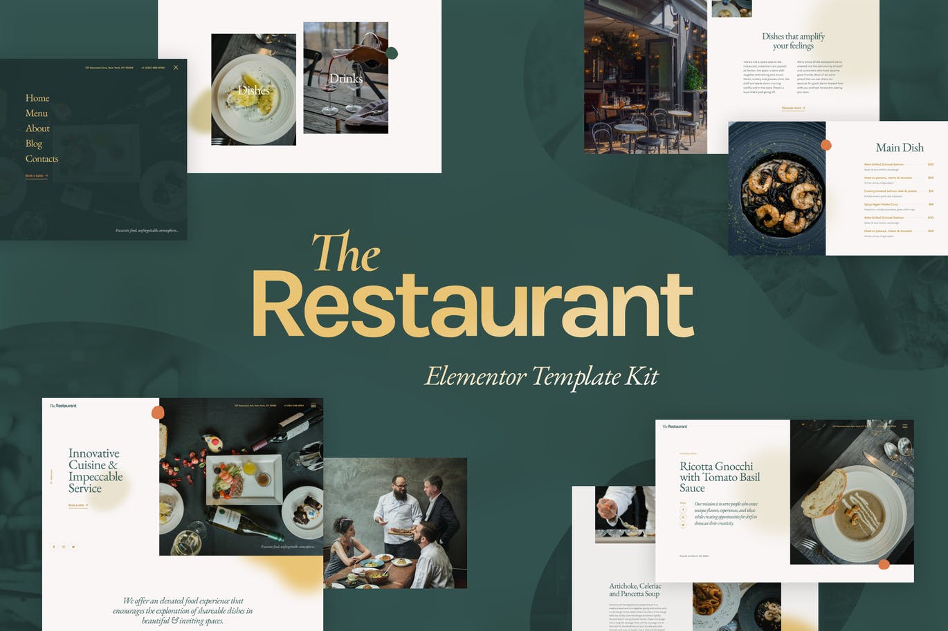 The Restaurant – Elementor Template Kit