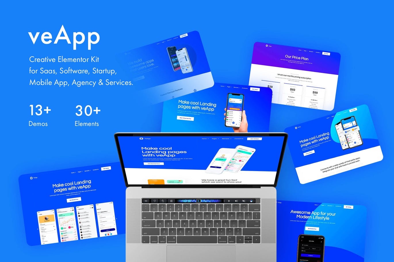 Veapp – Mobile Startup Template Kit