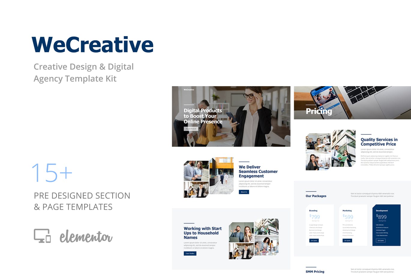 Wecreative – Digital Agency Template Kit