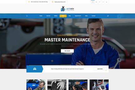 Automov – Car Repair & Services Elementor Template Kit