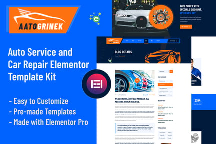 Aatogrinek – Auto Service & Car Repair Elementor Template Kit Aatogrinek – Auto Service & Car Repair Elementor Template Kit