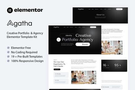 Agatha – Creative Portfolio & Agency Elementor Template Kit