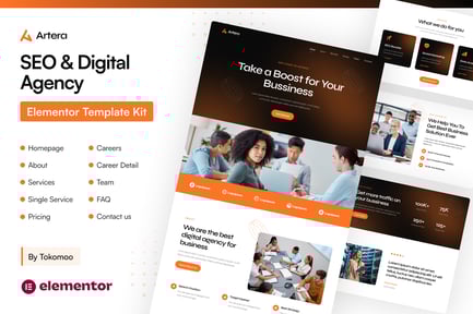 Artera – Seo & Digital Agency Elementor Pro Template Kit