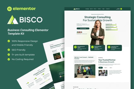 Bisco – Business Consulting Elementor Template Kit