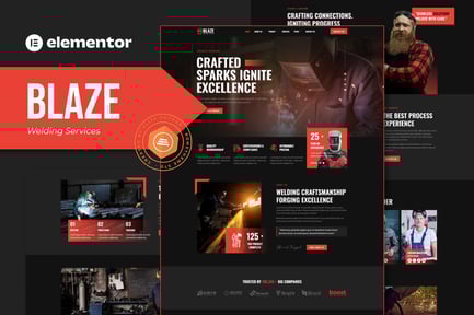 Blaze – Welding Services Elementor Template Kit