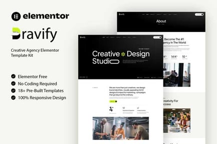 Bravify – Creative Agency Elementor Template Kit
