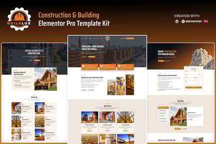 Buildlux – Construction Elementor Pro Template Kit