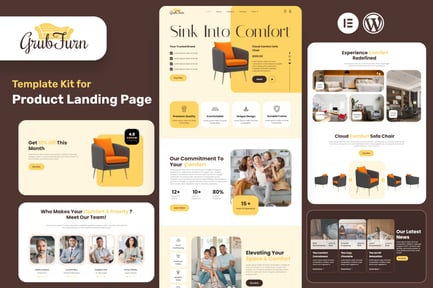 Grubfurn – Single Product Elementor Pro Template Kit