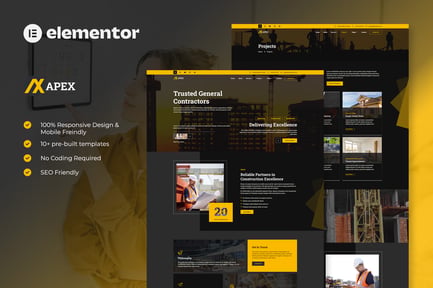 Apex – Construction Elementor Template Kit Apex – Construction Elementor Template Kit