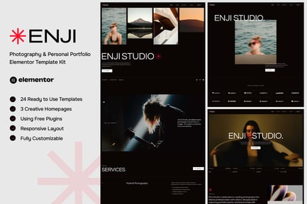 Enji – Photography & Personal Portfolio Elementor Template Kit Enji – Photography & Personal Portfolio Elementor Template Kit