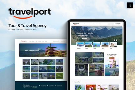 Travelport – Tour & Travel Agency Elementor Pro Template Kit