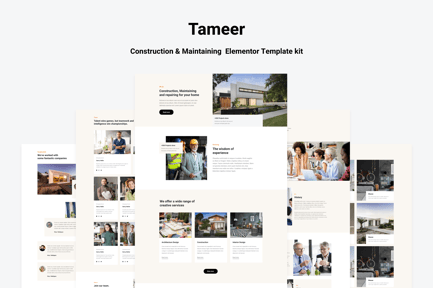 Tammer – Construction & Maintenance Elementor Template Kit