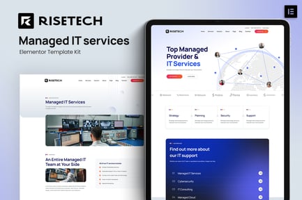 Risetech – Managed It Services Elementor Template Kit