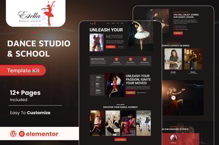 Estella – Dance School & Studio Elementor Template Kit