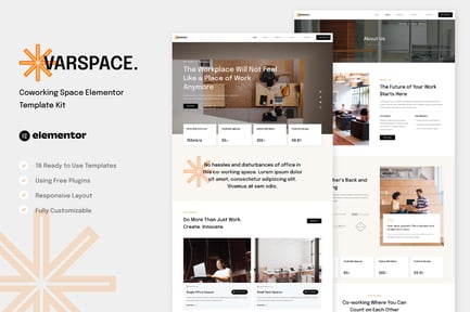 Varspace – Coworking Space Elementor Template Kit Varspace – Coworking Space Elementor Template Kit