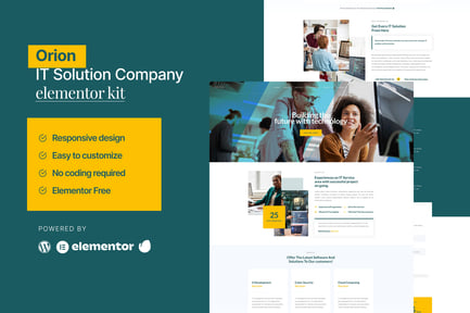 Orion – It Solution & Service Elementor Template Kit