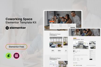 Mashspace – Coworking Space Elementor Template Kit