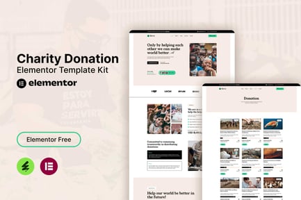 Givvy – Charity Donation Elementor Template Kit