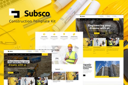 Subsco – Construction Elementor Template Kit