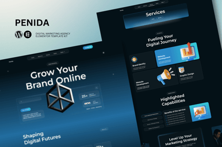 Penida – Digital Marketing Agency Elementor Template Kit