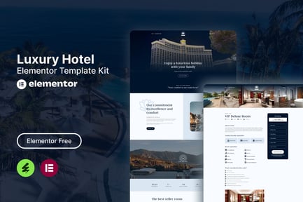 Lotuz – Luxury Hotel Elementor Template Kit