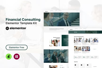 Finpoint – Financial Consulting Elementor Template Kit