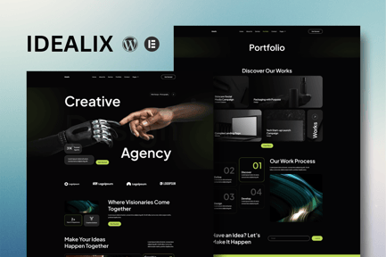 Idealix – Creative Digital Agency Elementor Template Kit