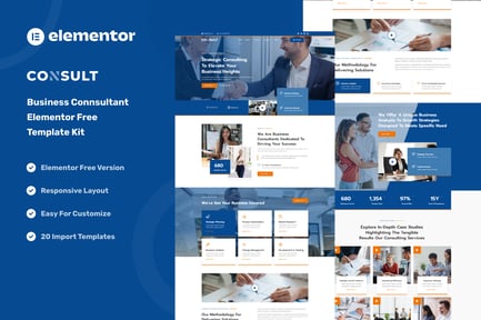 Consult – Business Consulting & Strategy Elementor Template Kit