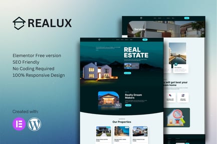 Realux – Real Estate Elementor Template Kit Realux – Real Estate Elementor Template Kit