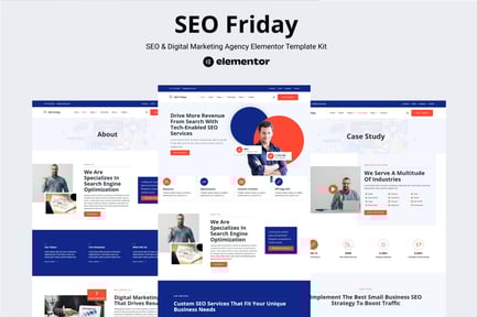 Seo Friday- Seo & Digital Marketing Agency Elementor Pro Template Kit