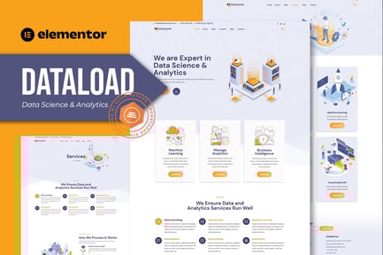 Dataload – Data Science & Analytics Elementor Template Kit
