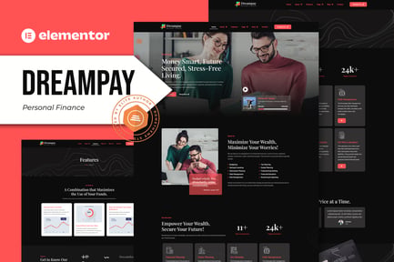 Dreampay – Personal Finance Elementor Pro Template Kit Dreampay – Personal Finance Elementor Pro Template Kit
