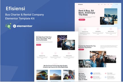 Efisiensi – Bus Charter & Rental Company Elementor Template Kit