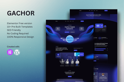 Gachor – Digital Marketing Agency Elementor Template Kit