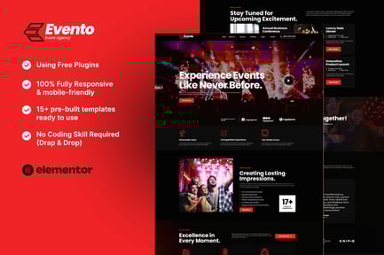 Evento – Event Agency Elementor Template Kit