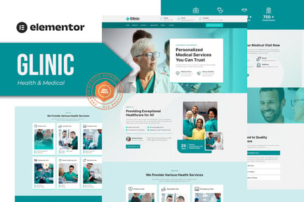 Glinic – Health & Medical Elementor Template Kit Glinic – Health & Medical Elementor Template Kit