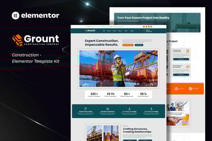 Grount – Construction Elementor Template Kit