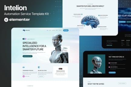 Intelion – Artificial Intelligence Service Elementor Template Kits Intelion – Artificial Intelligence Service Elementor Template Kits